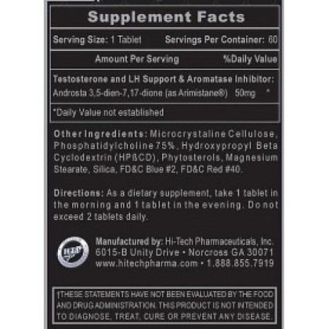 Hi-Tech Pharmaceuticals - Arimistane 60 tabs Hi-Tech Pharmaceuticals